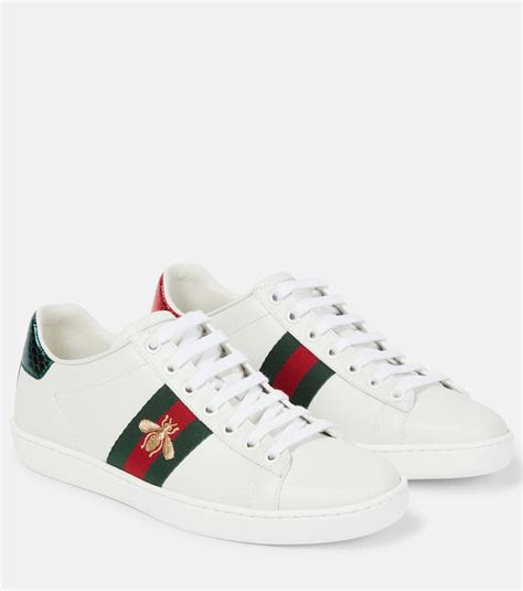 Gucci ace water snake embroidered